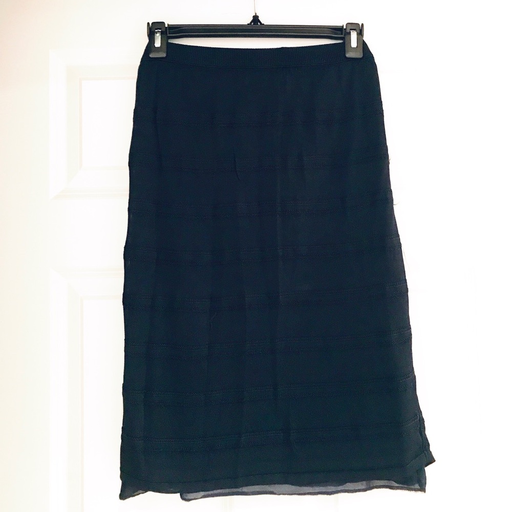 Rodier Blue Ruffled Skirt - Picture 7 of 7
